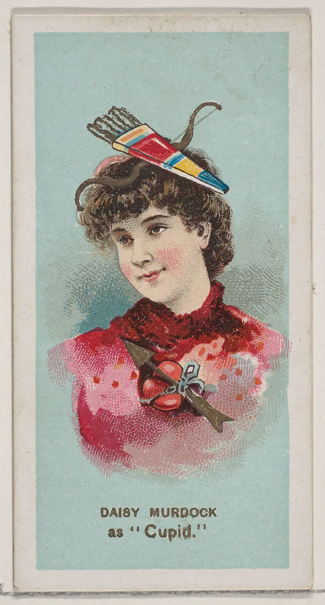 Daisy Murdoch as "Cupid," from the series Fancy Dress Ball Costumes (N73) for Duke brand cigarettes — W. Duke, Sons & Co.|Knapp & Company