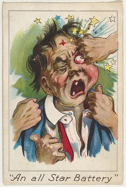 "An All-Star Battery", from the Baseball Comics series (T203) — P.H. Mayo & Brother, Richmond, Virginia|Winner Cut Plug Tobacco