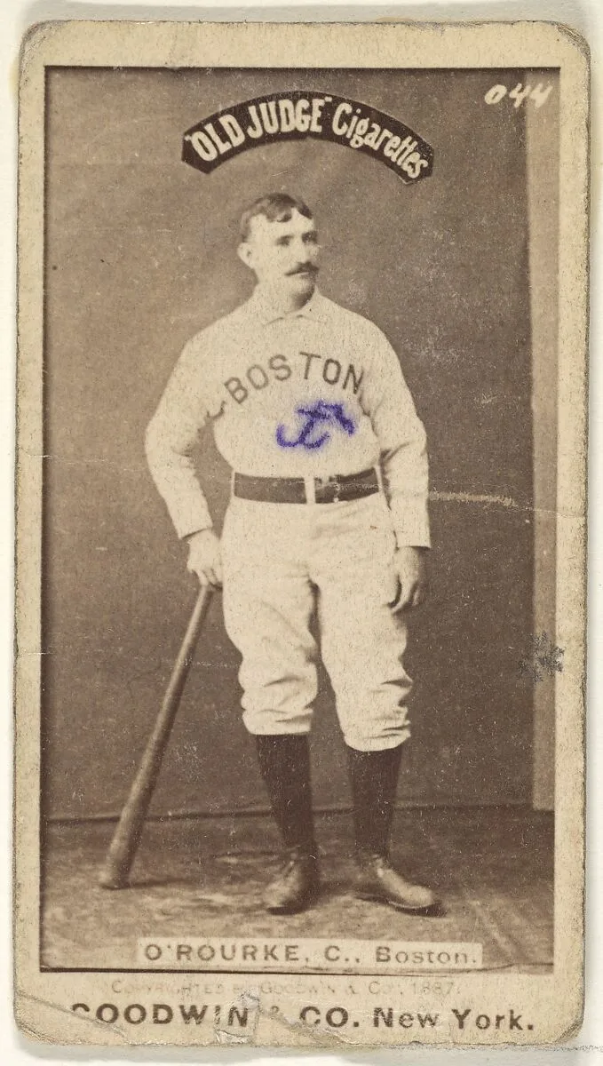 O'Rourke, Catcher, Boston, from the Old Judge series (N172) for Old Judge Cigarettes — Goodwin & Company