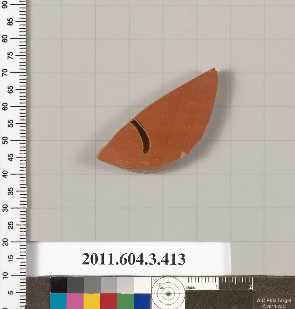 Terracotta fragment of a neck-amphora (jar) — Unknown