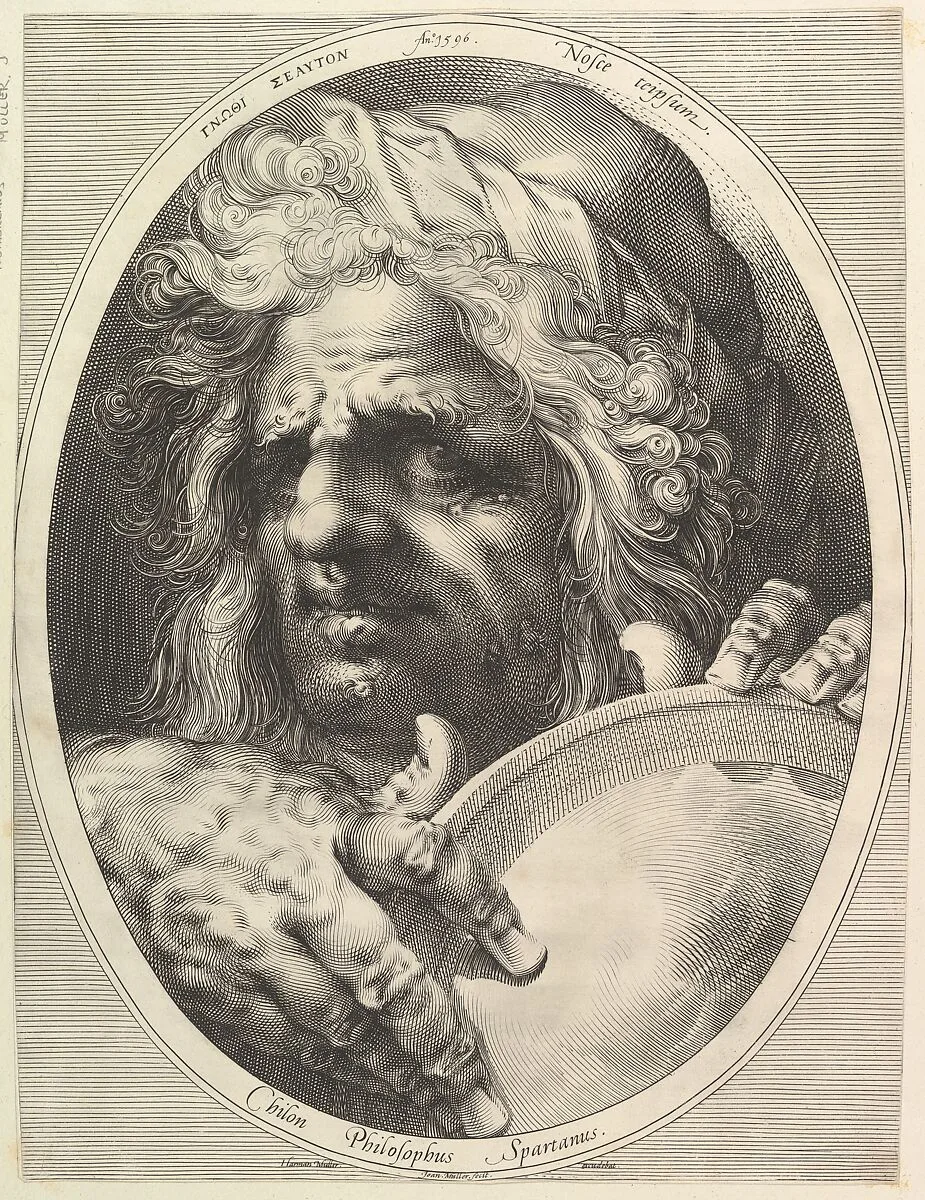 Chilon, Spartan Philosopher and Councilor — Jan Muller|Harmen Jansz. Muller