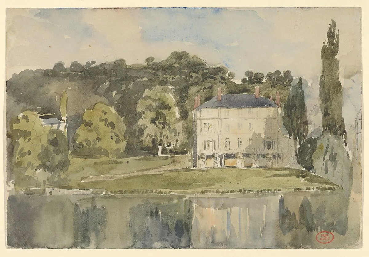 View of the Château at Folembray — Paul Huet