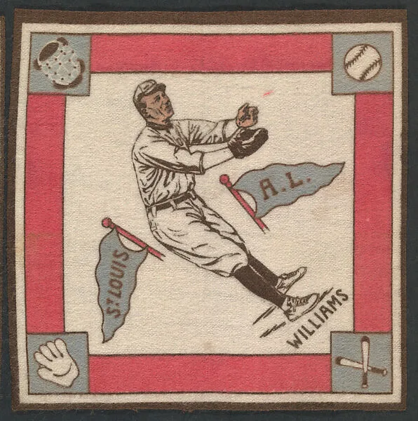 Gus Williams, St. Louis, American League from Baseball Players Felt Blanket series (B18) — Unknown