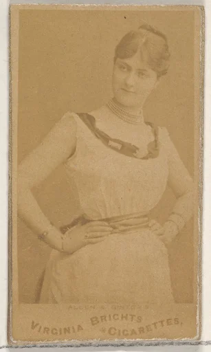 From the Actors and Actresses series (N45, Type 5) for Virginia Brights Cigarettes