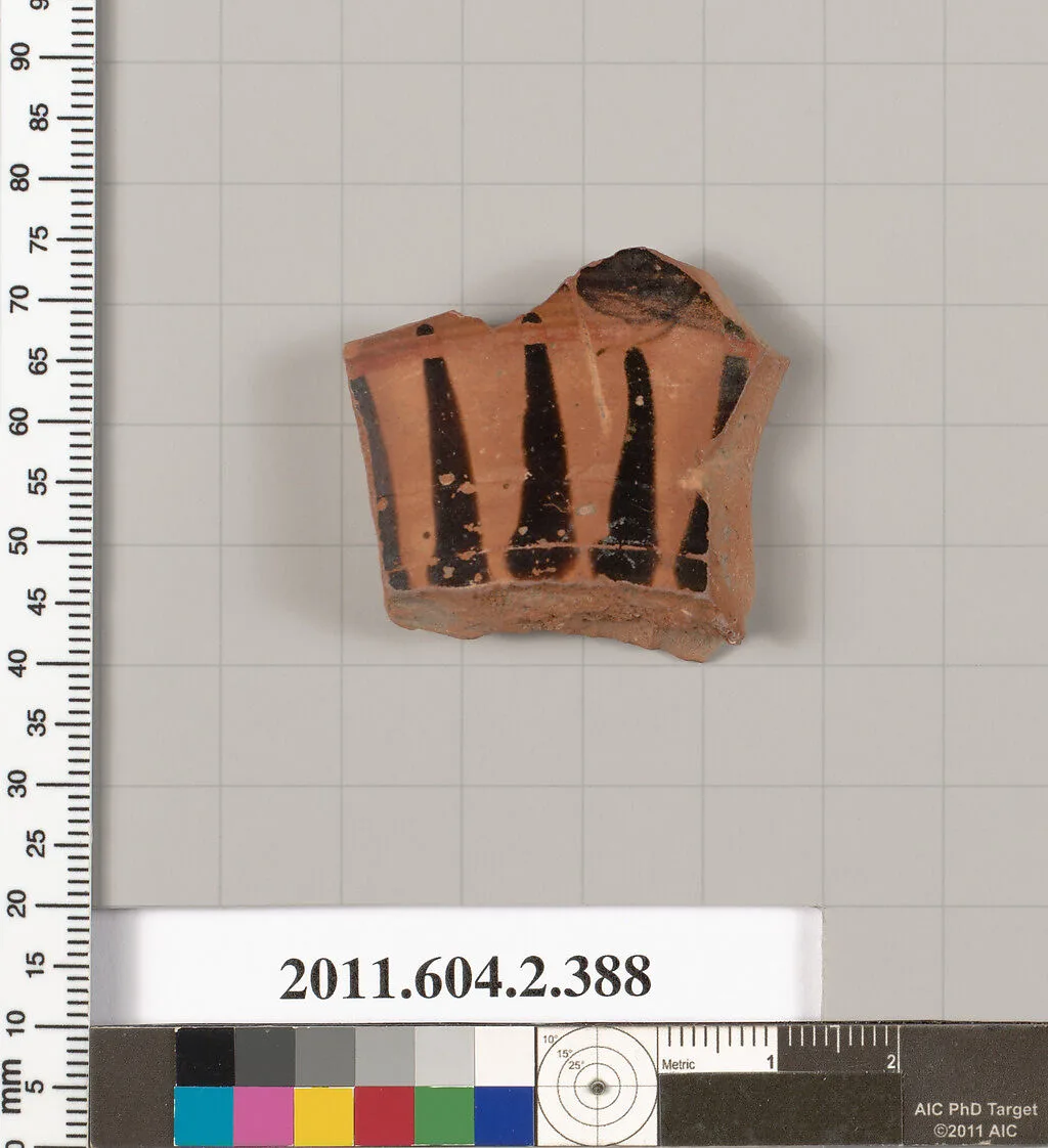 Terracotta fragment of a column-krater (bowl for mixing wine and water) — Unknown