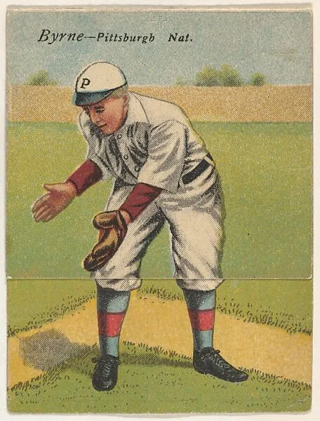 Byrne, Pittsburgh, National League, from the Mecca Double Folder series (T201) — Mecca Cigarettes