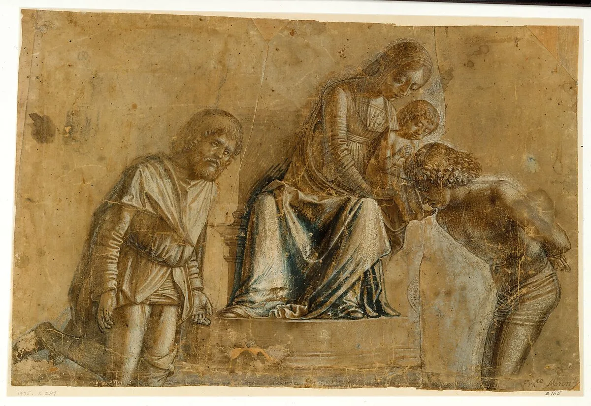 Madonna and Child with Saints Roch and Sebastian — Michele da Verona