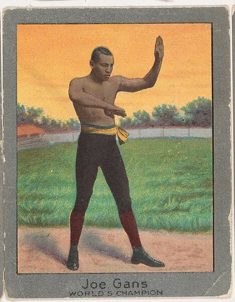 Joe Gans, from the Champion Athlete and Prize Fighter series (T220), issued by Mecca and Tolstoi Cigarettes — Tolstoi Cigarettes|Mecca Cigarettes