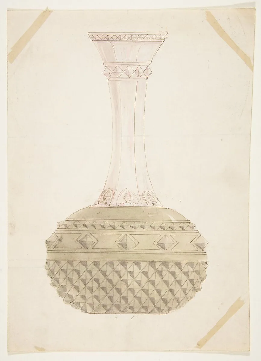 Design for a Vase — Anonymous, French, 19th century