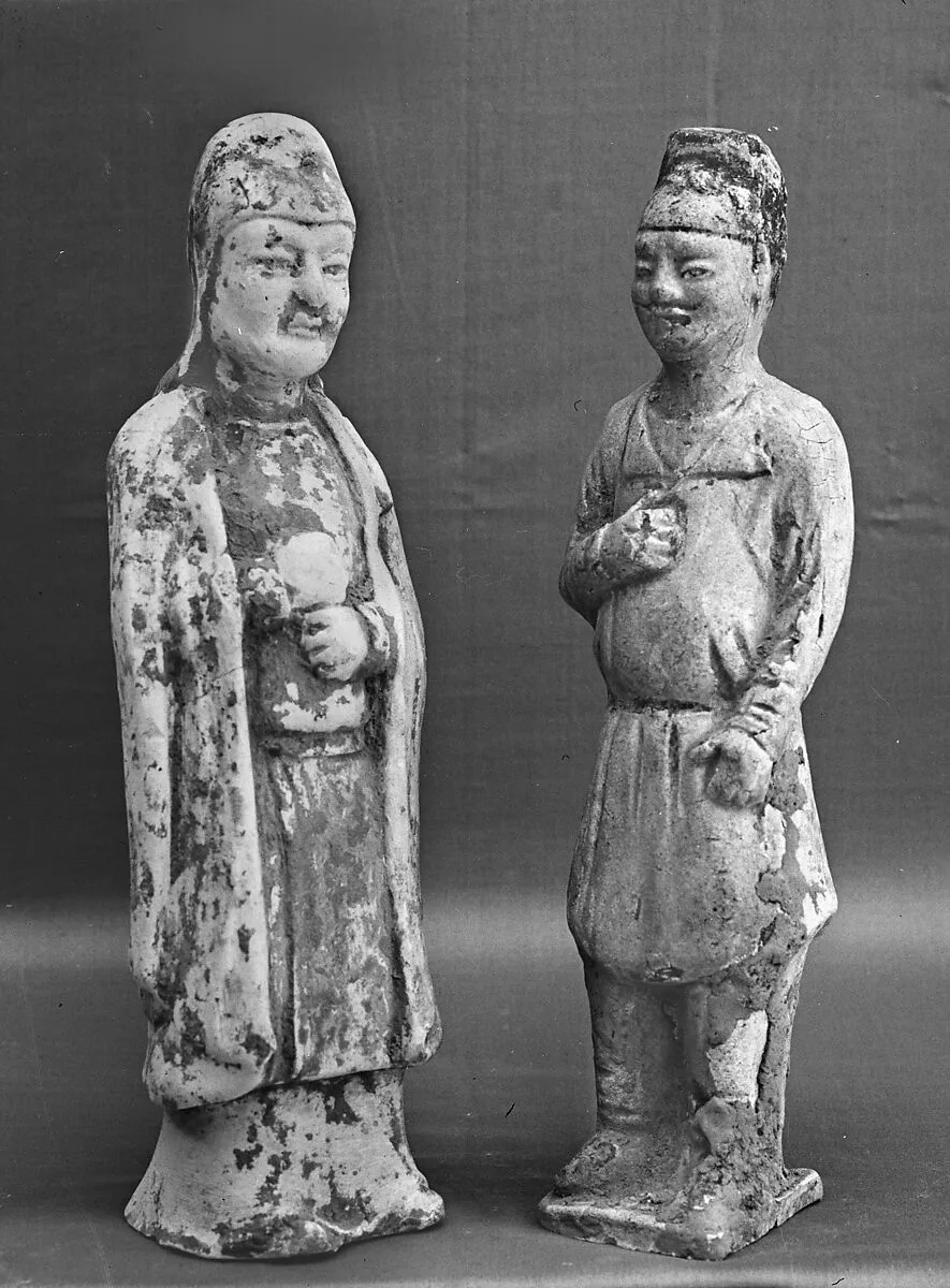 唐 陶男侍俑|Figure of a standing man — Unknown