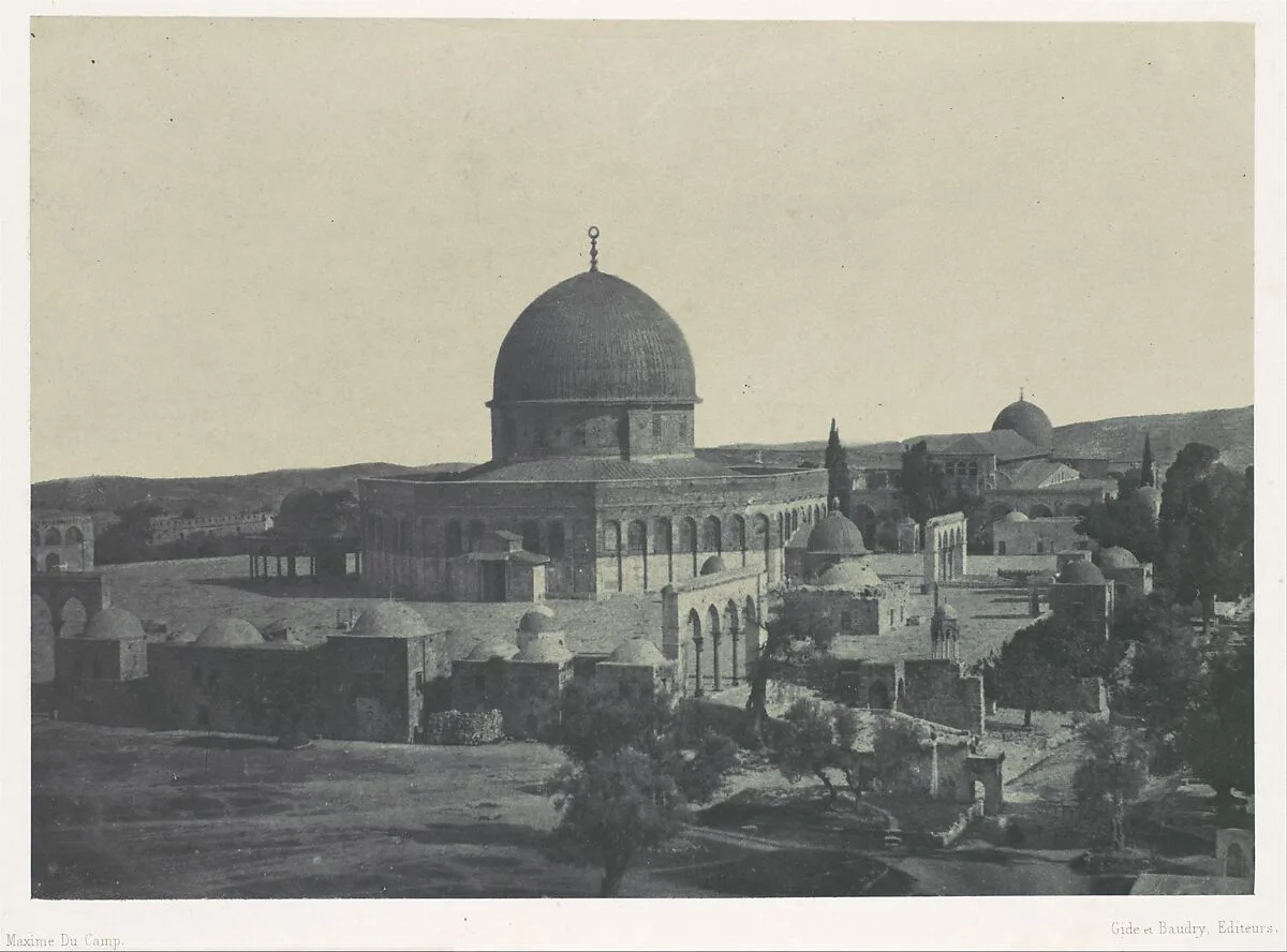 Palestine. Jérusalem. Mosquée d'Omar — Maxime Du Camp|Imprimerie photographique de Blanquart-Évrard, à Lille