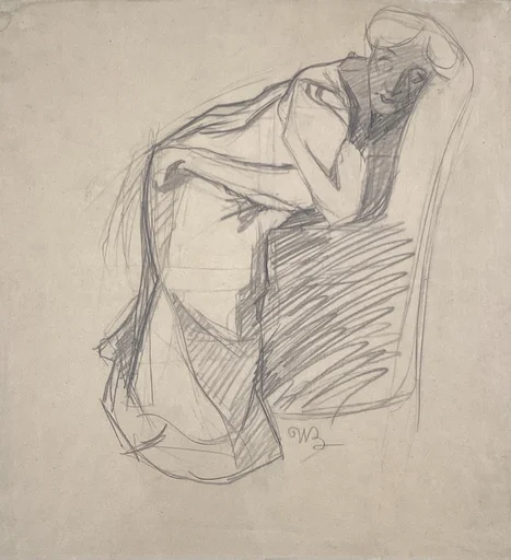 Woman Leaning on a Chair (The Artist's Sister)