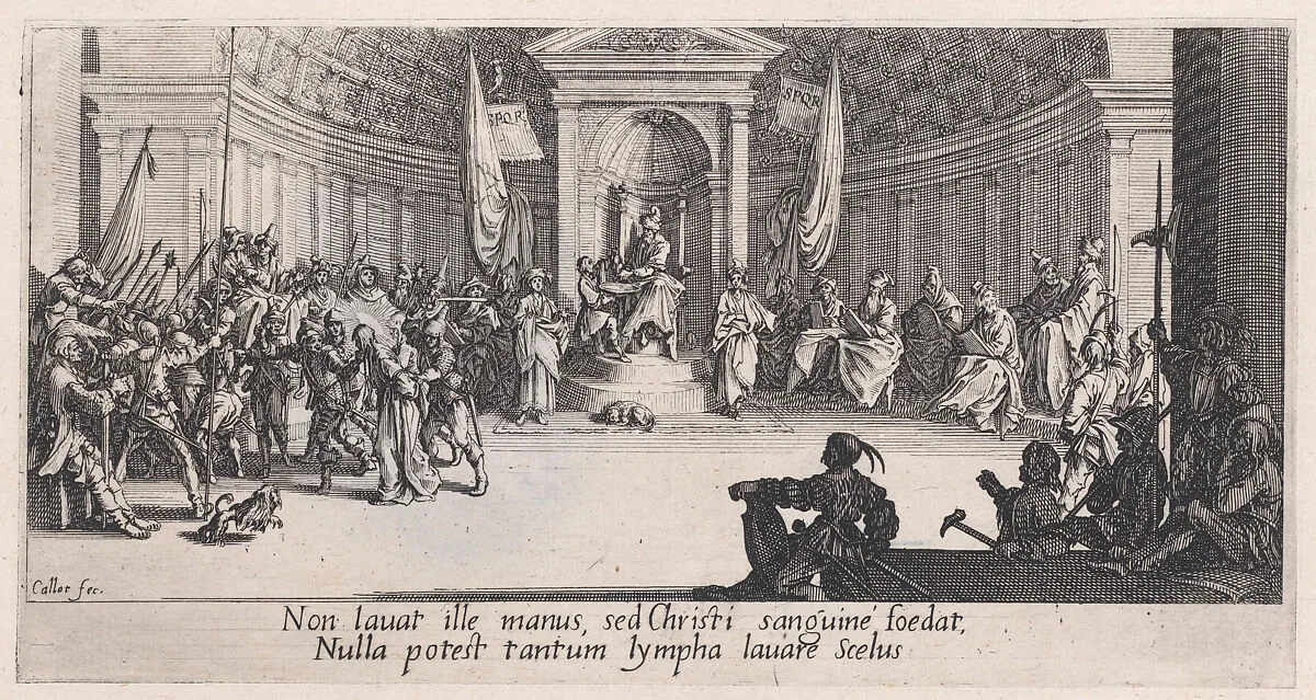 La Condamnation a Mort (The Condemnation to Death), from La Grande Passion (The Large Passion) — Jacques Callot