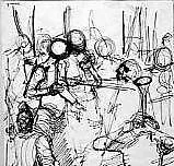 Study for The Judas Kiss: Christ and Judas