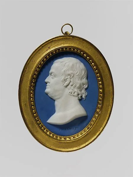 Medallion of Benjamin Franklin — Wedgwood and Bentley|Josiah Wedgwood and Sons