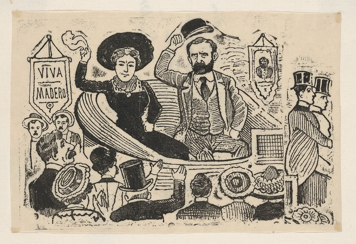 President Madero and his wife entering Mexico City — Jean Charlot|José Guadalupe Posada