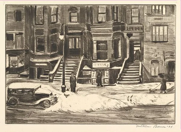 Winter Street Scene — Mortimer Borne|PWAP