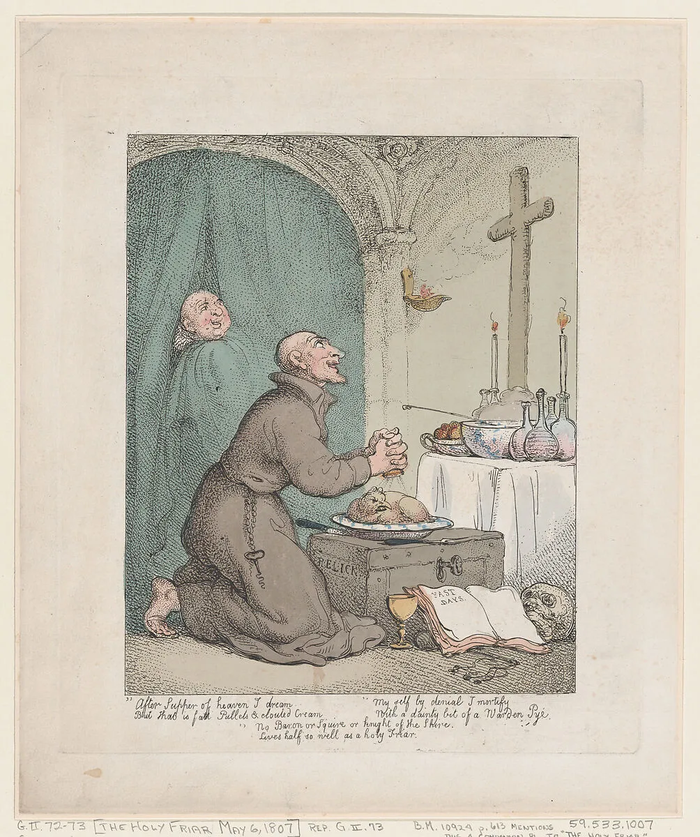 The Holy Friar — Thomas Rowlandson|Henry William Bunbury