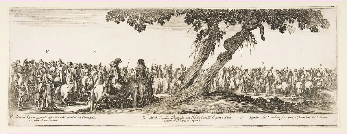Part of the Entrance of the Polish Legation (N. O. P.) — Stefano della Bella