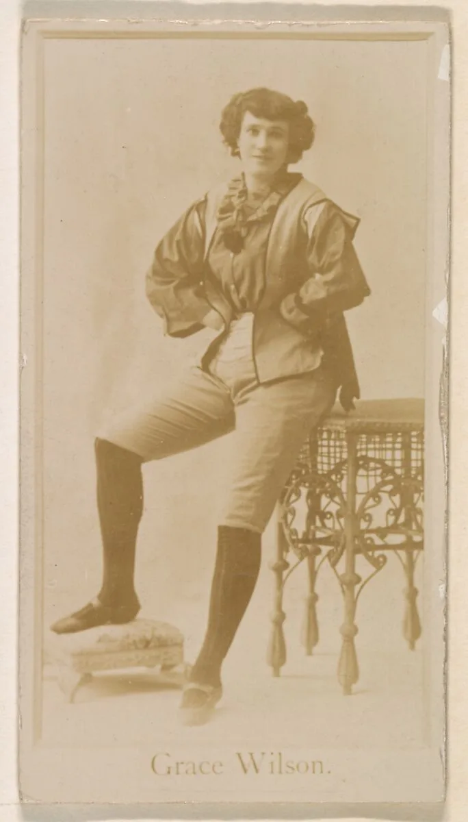 Grace Wilson, from the Actresses series (N245) issued by Kinney Brothers to promote Sweet Caporal Cigarettes — Kinney Brothers Tobacco Company