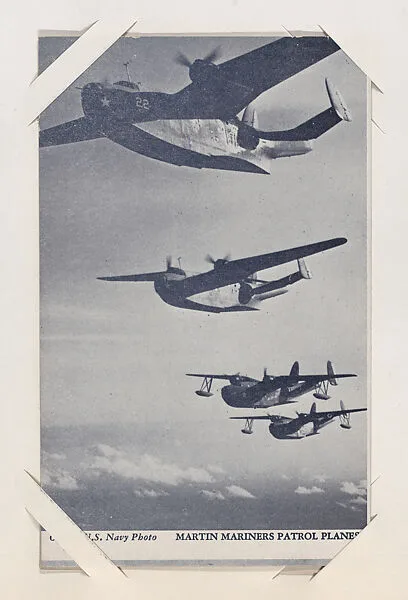 Martin Mariners patrol planes from Military--Official Photos cards (W615) — Unknown