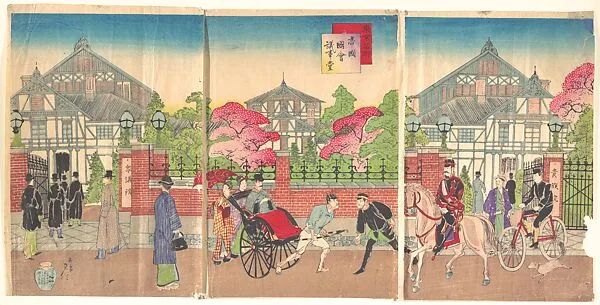 東京名所帝国議事堂|Famous Places in Tokyo: The Imperial Diet Building (Tōkyō Meisho: Teikoku Kokkai Gijidō) — Yōsai Nobukazu 楊斎延一