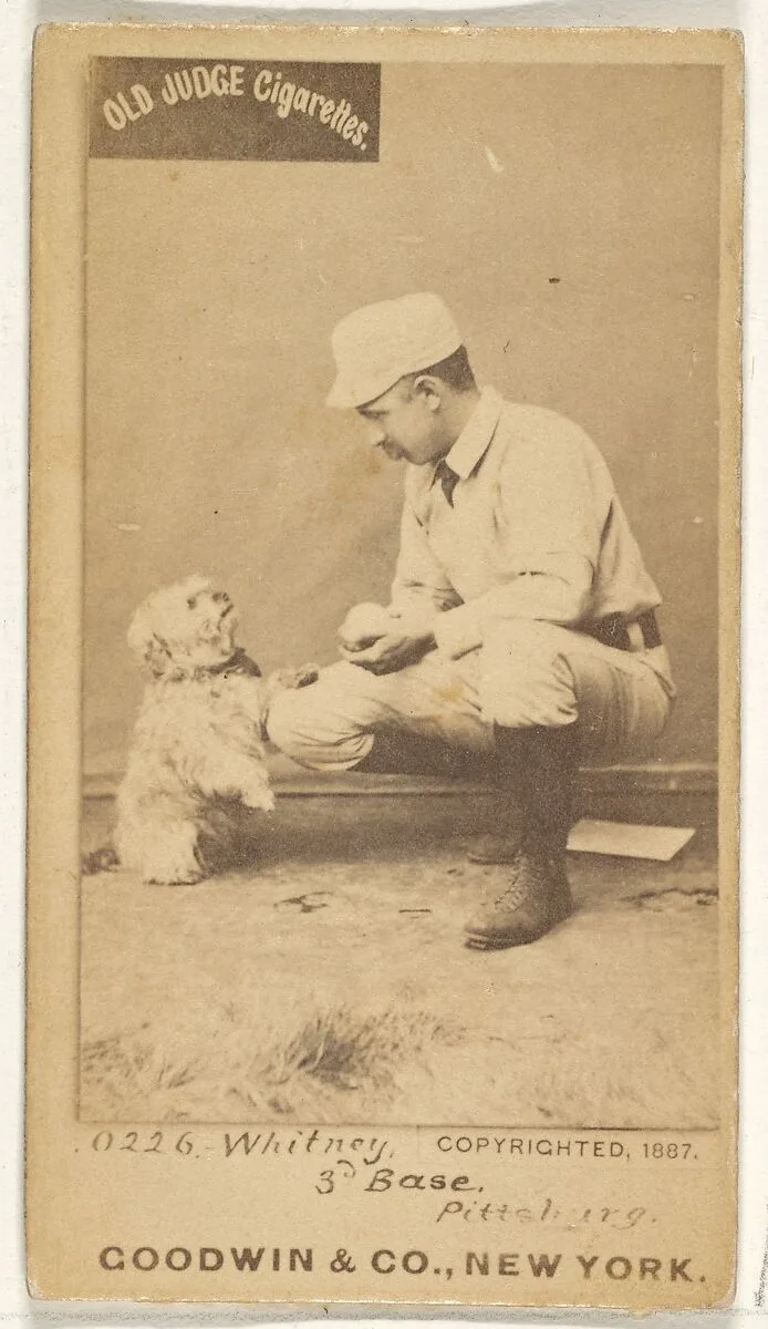 Arthur "Art" Wilson Whitney, 3rd Base, Pittsburgh, from the Old Judge series (N172) for Old Judge Cigarettes — Goodwin & Company