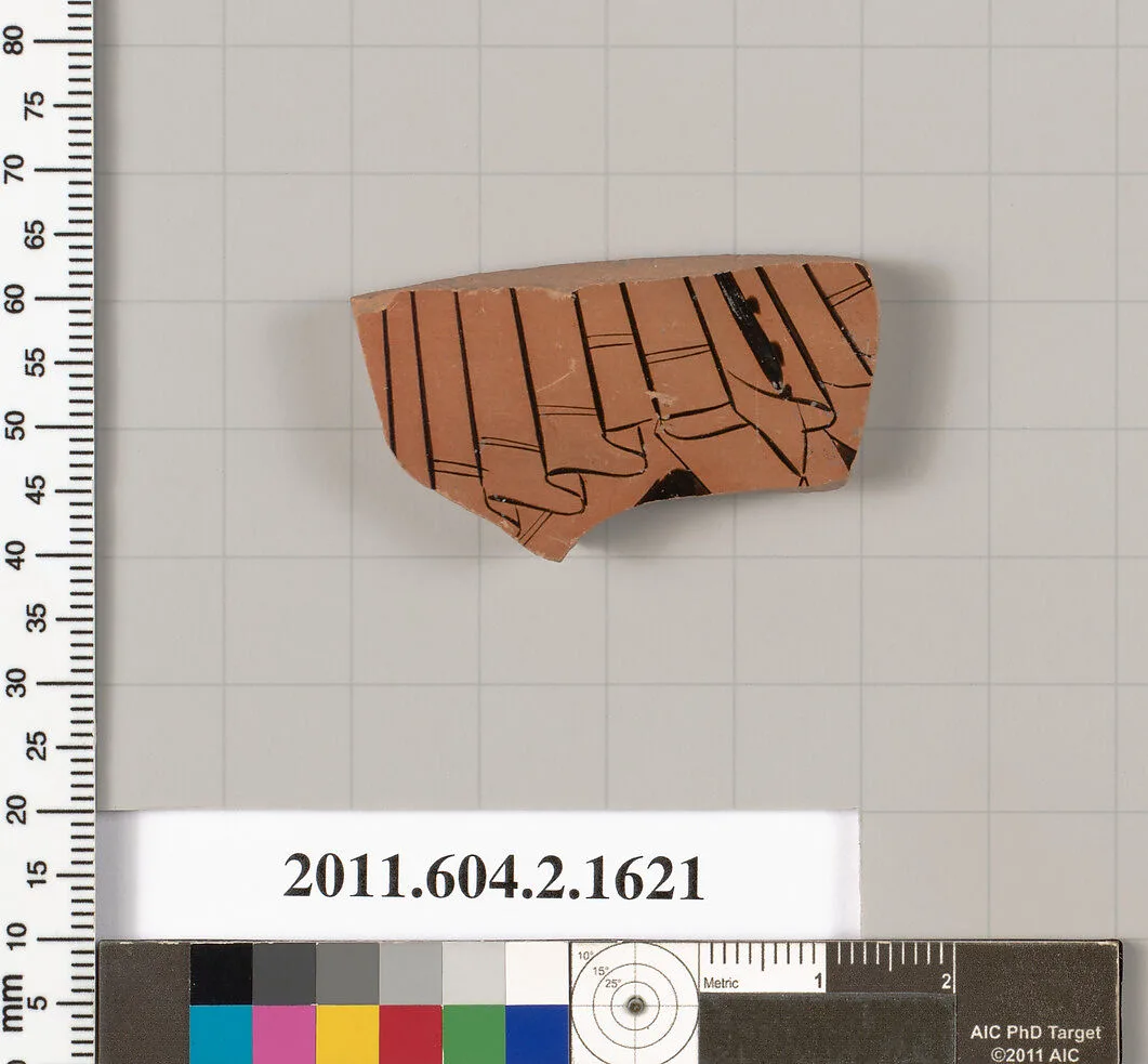 Terracotta fragment of a skyphos (deep drinking cup) — Unknown