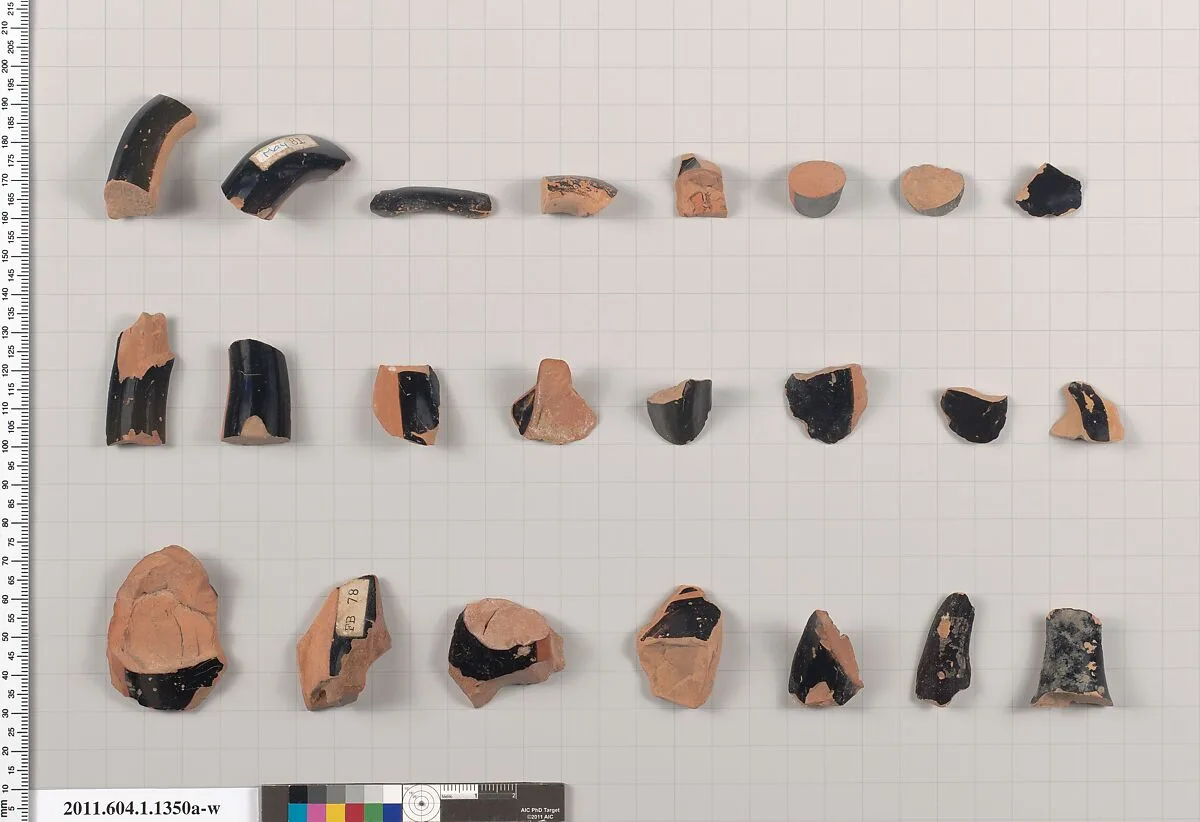 Terracotta fragments of kylikes (drinking cups) — Unknown