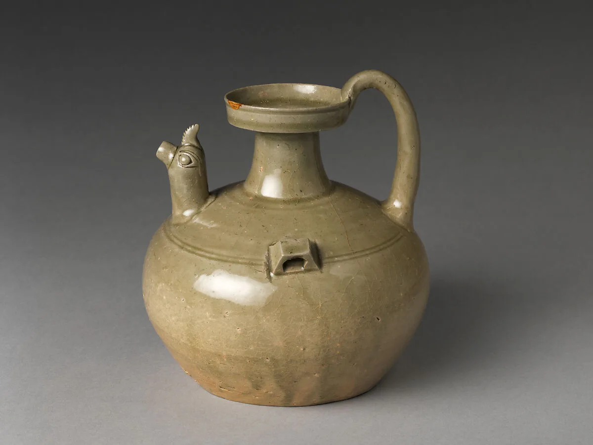 東晉 越窯青瓷雞首壺|Chicken-Headed Ewer — Unknown