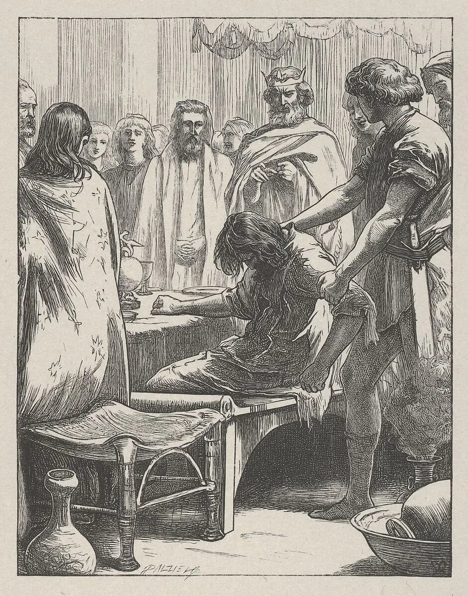 The Marriage Feast (The Parables of Our Lord and Saviour Jesus Christ) — Dalziel Brothers|Sir John Everett Millais