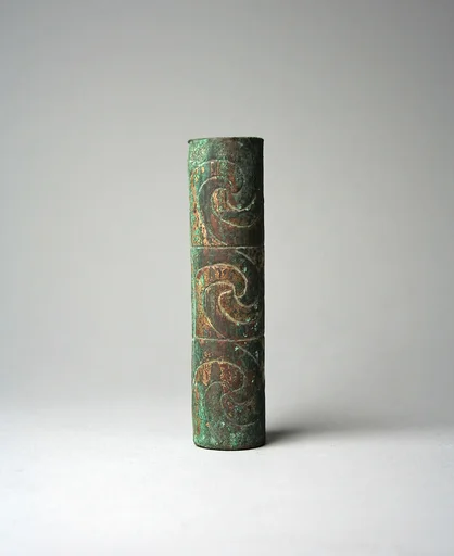 Tubular Bead with Spirals