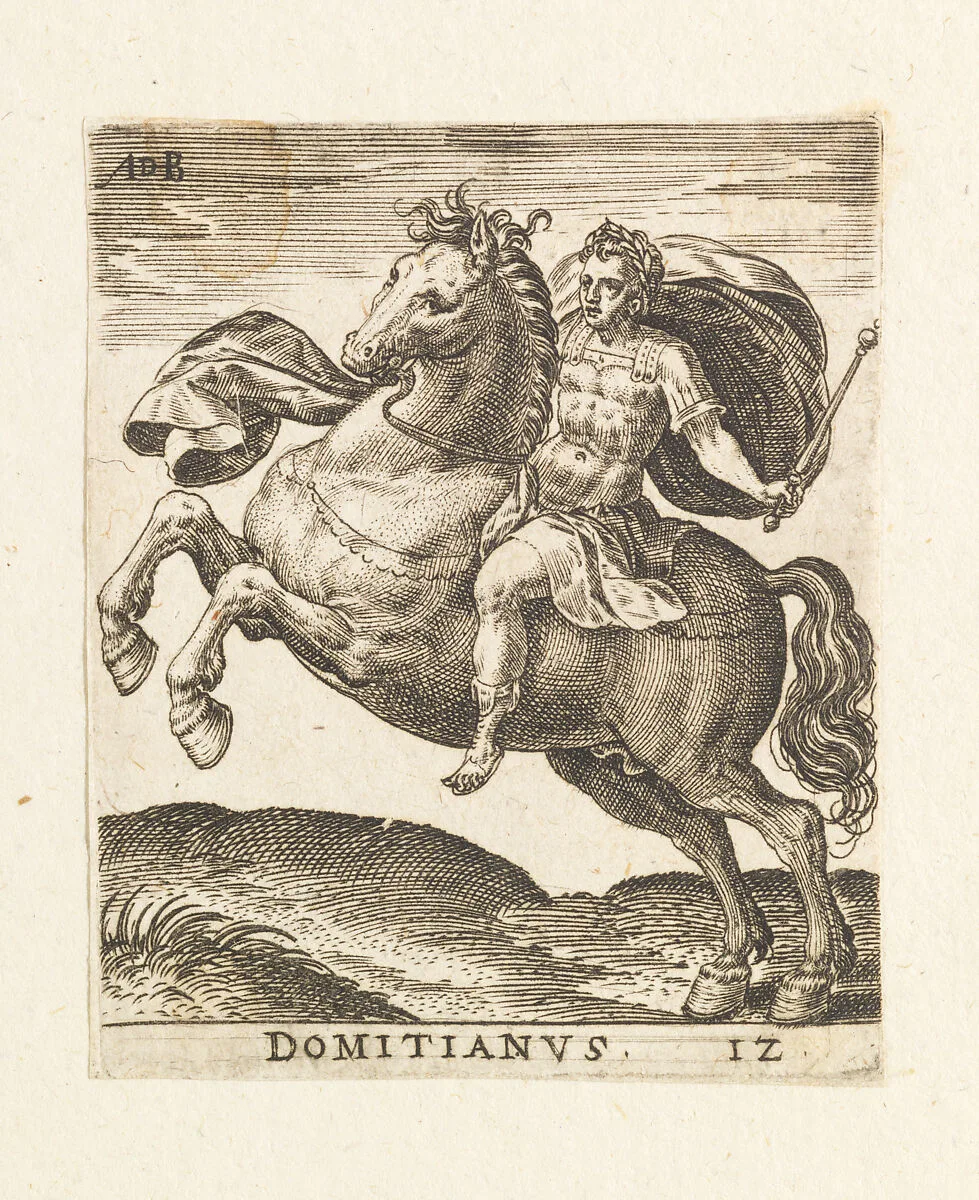 Domitianus, from "Twelve Caesars on Horseback" — Abraham de Bruyn