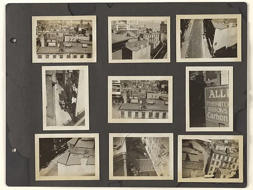 [Album Page: City Hall and Brooklyn Bridge Vicinity, Manhattan]
