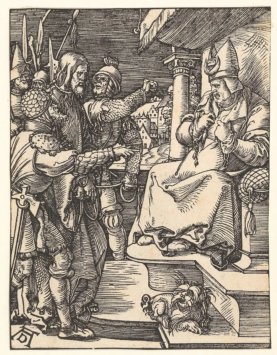 Christ Before Caiaphas, from "The Small Passion" — Albrecht Dürer