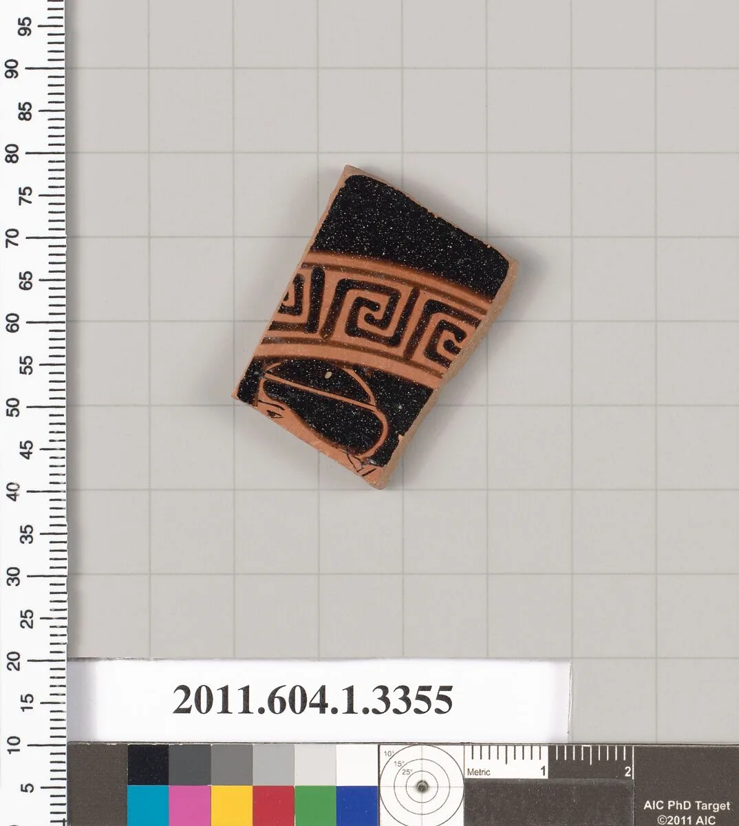 Terracotta fragment of a kylix (drinking cup) — Unknown