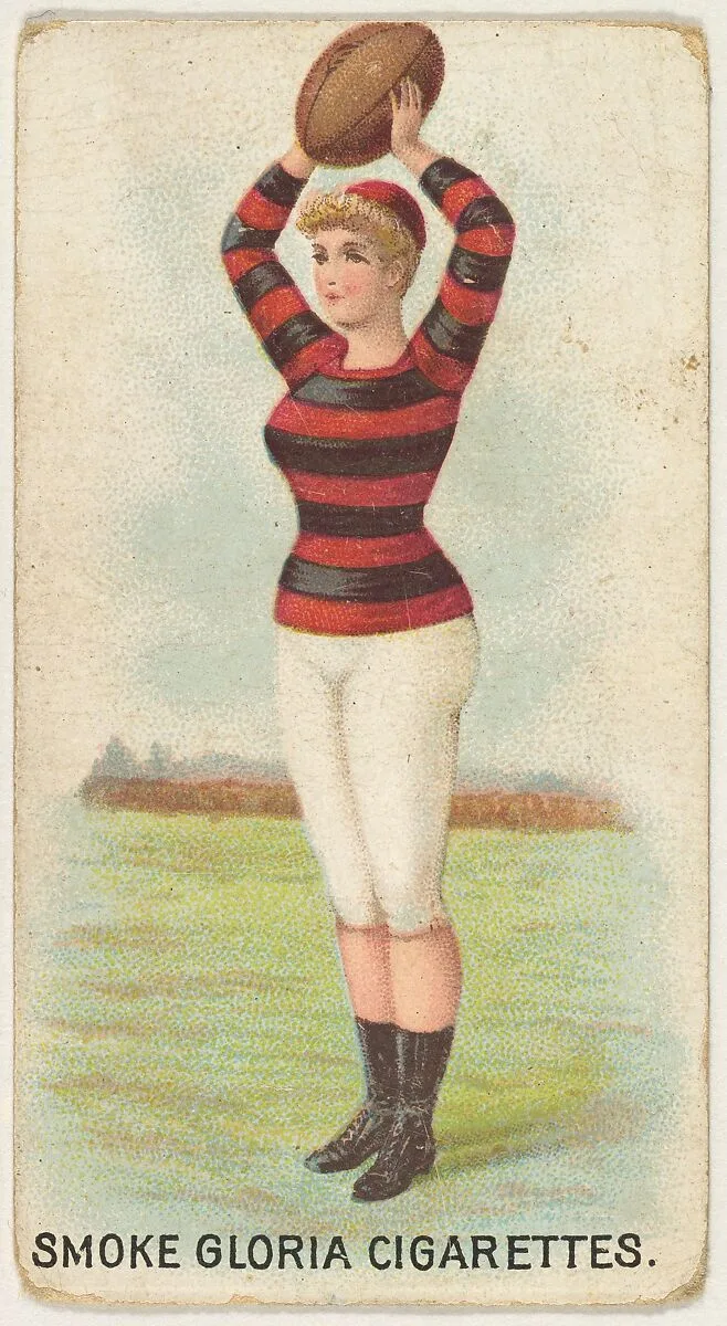 From the series "Sports Girls" (C190), issued by the American Cigarette Company, Ltd., Montreal, to promote Gloria Cigarettes — American Cigarette Company, Ltd.