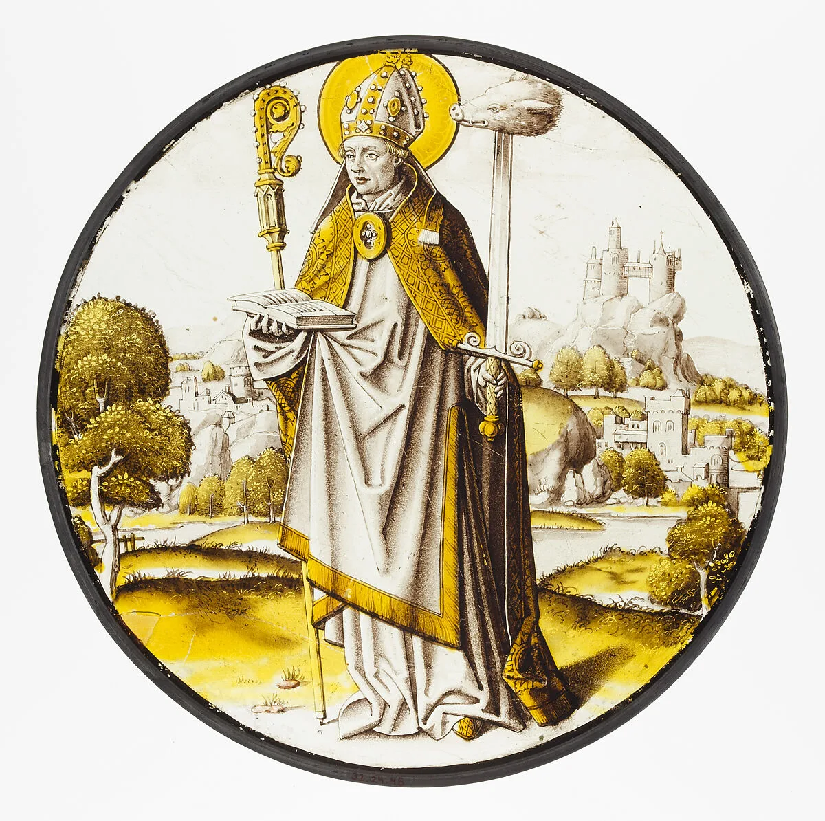 Roundel with Saint Lambrecht of Maastricht — Unknown