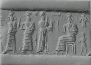 Cylinder seal and modern impression — Unknown
