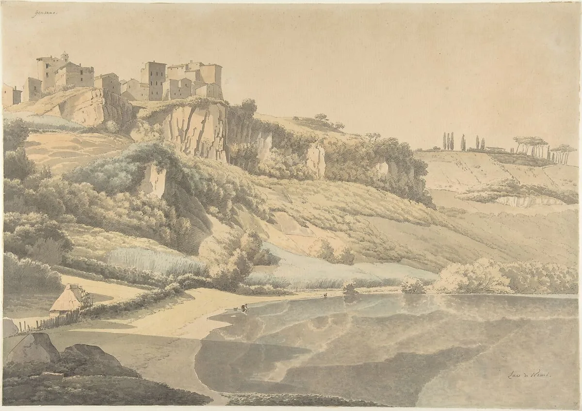 Genzano and Lake Nemi — Josephus Augustus Knip