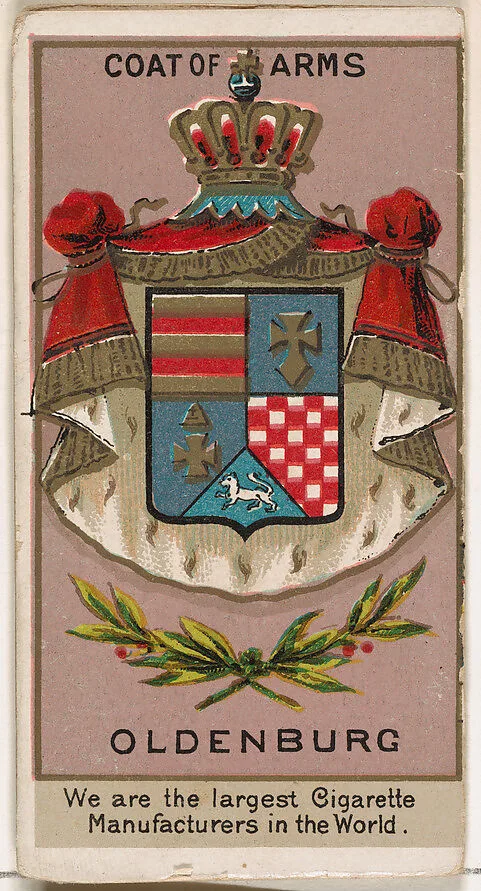 Count von Moltke of Oldenburg, from the Rulers, Flags, and Coats of Arms series (N126-2) issued by W. Duke, Sons & Co. — W. Duke, Sons & Co.