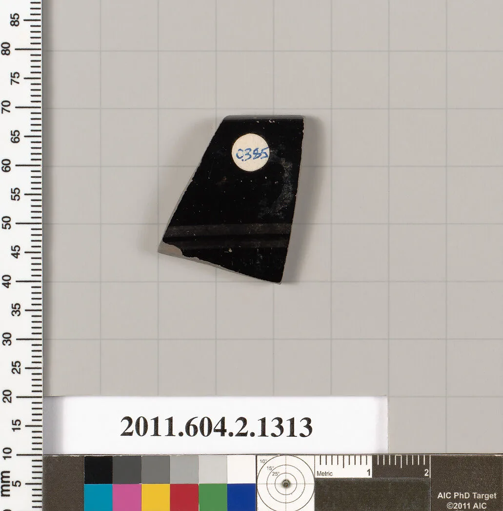 Terracotta rim fragment of a skyphos (deep drinking cup) — Unknown