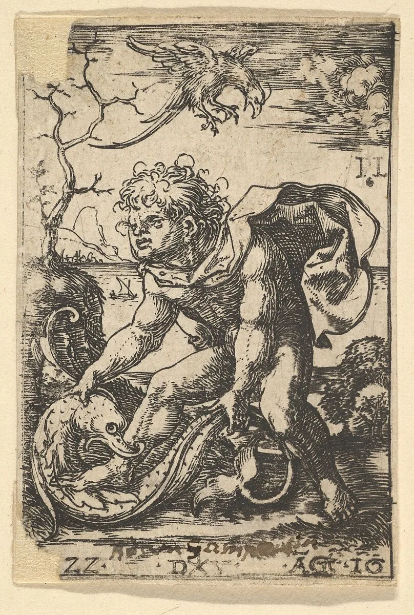 Man with a Fish — Dirck Vellert