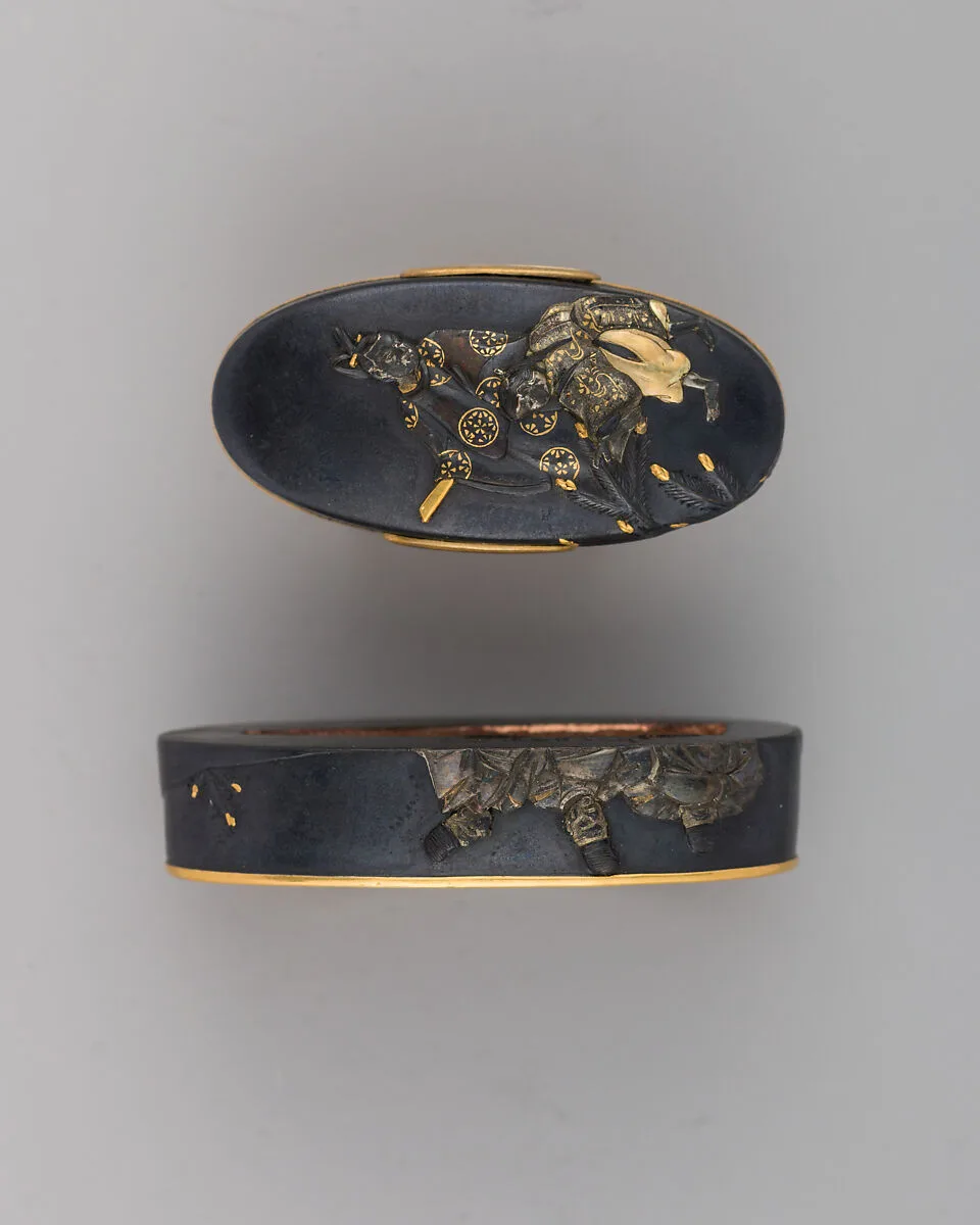 Sword-Hilt Collar and Pommel (Fuchigashira) — Unknown