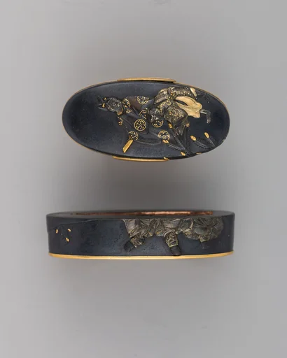 Sword-Hilt Collar and Pommel (Fuchigashira)