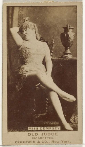 Miss Dempsey, from the Actors and Actresses series (N171) for Old Judge Cigarettes