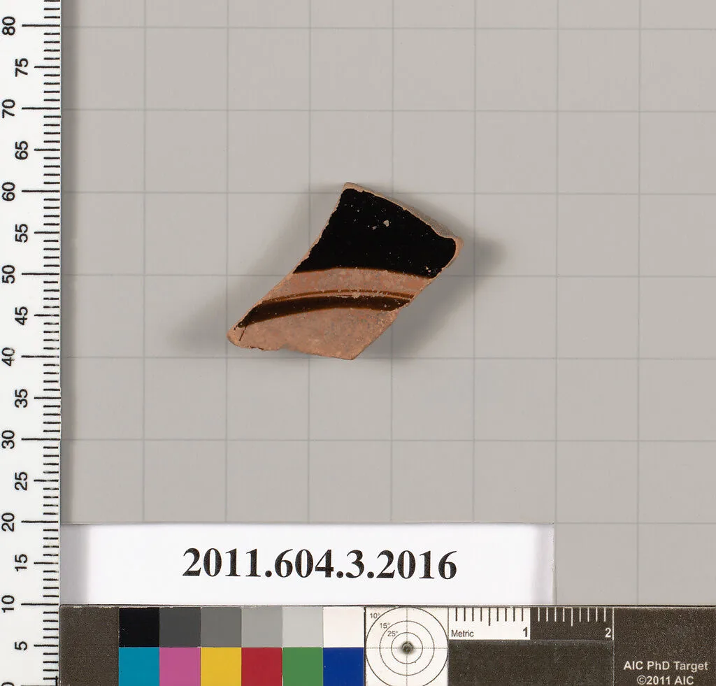 Terracotta fragment of a kylix (drinking cup) — Unknown