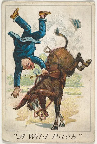 A Wild Pitch, from the Baseball Comics series (T203) — P.H. Mayo & Brother, Richmond, Virginia|Winner Cut Plug Tobacco