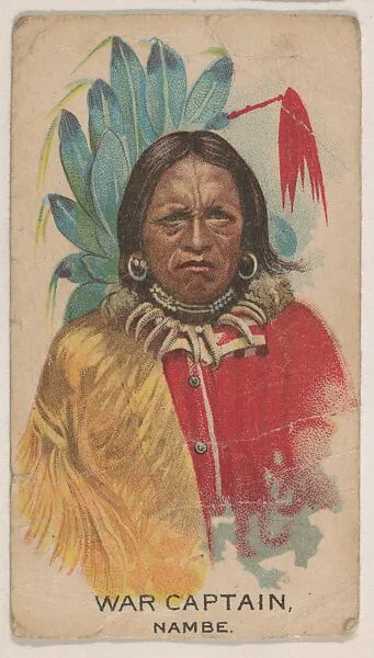 War Captain, Nambe, insert card from the Indian Chiefs series (D46), issued by the Weber Baking Company — Weber Baking Company
