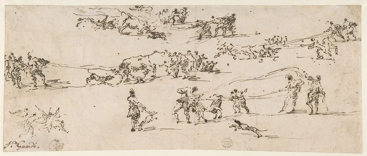 Bullbaiting in a Venetian Piazza — Francesco Guardi